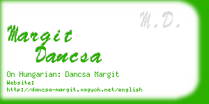 margit dancsa business card